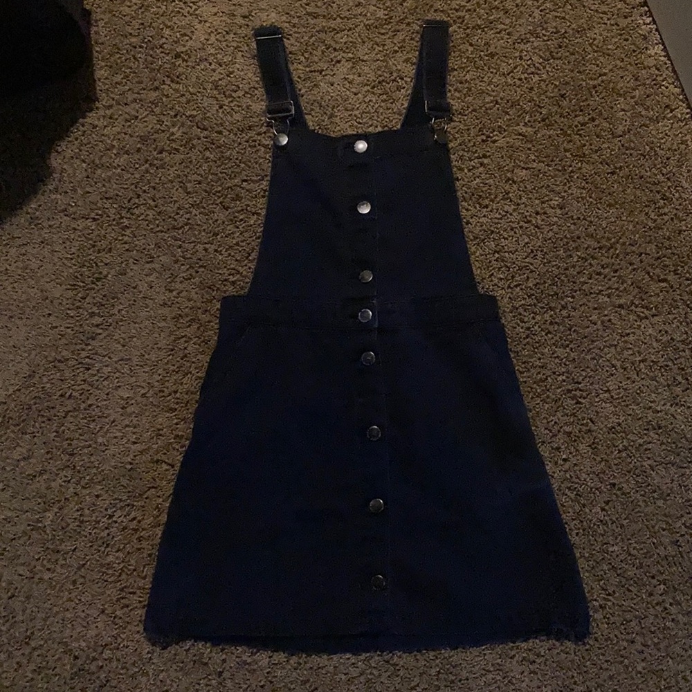 H&M: Black Overall Dress (pinafore)